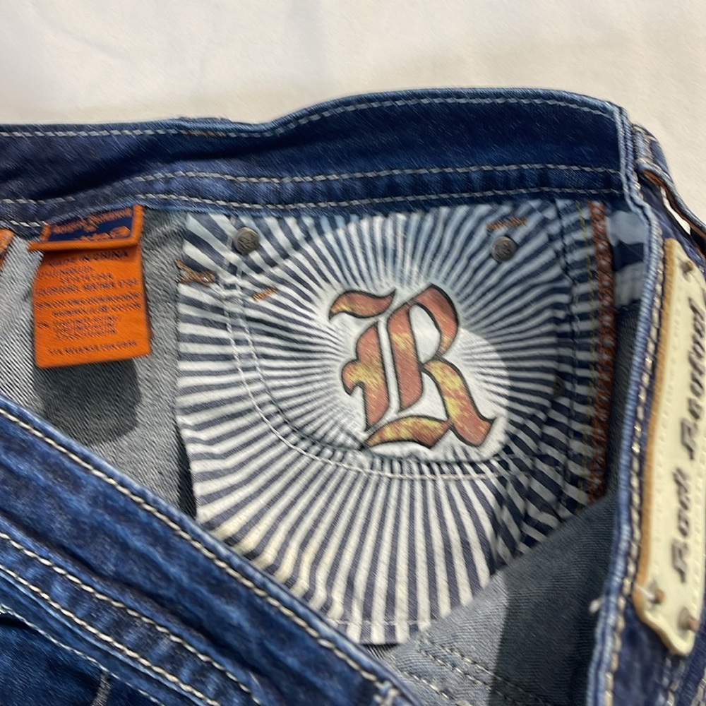 ROCK REVIVAL SIZE 30 , SEE MEASUREMENTS, Classic Blue Denim Women's Jeans - Picture 10 of 12